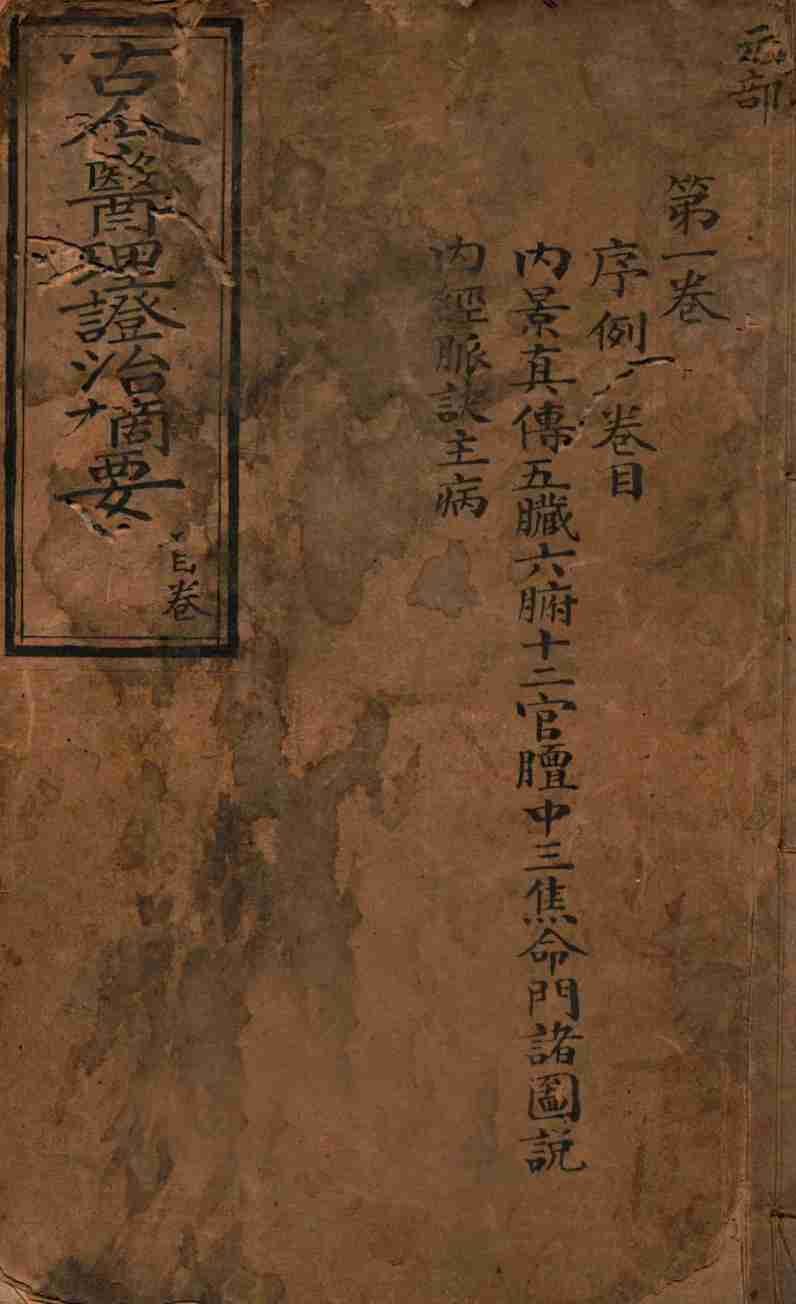 古今医理证治摘要  卷1